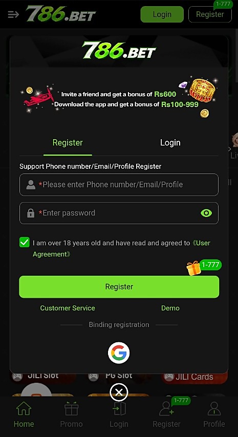 786.BET Gme Download APK 2026